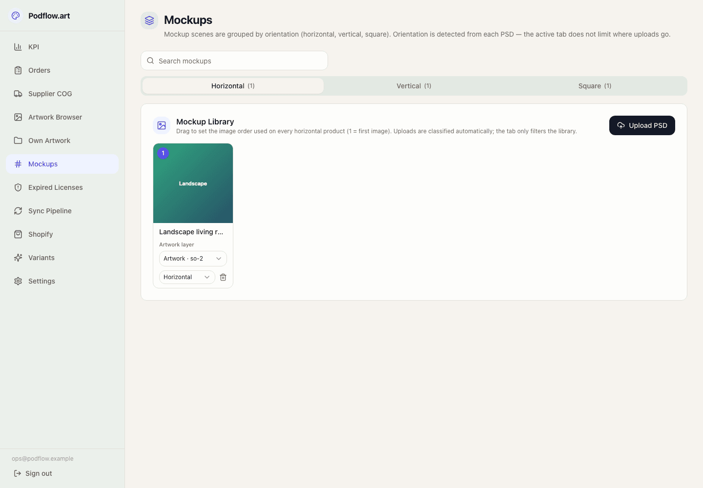 Podflow: Mockup templates